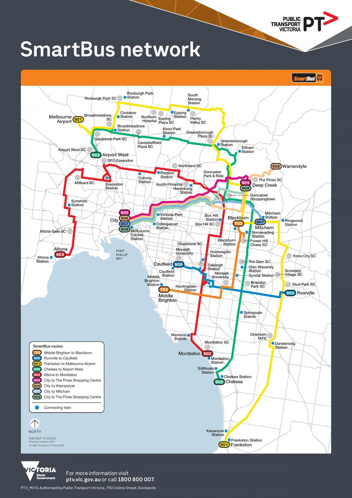 Карта автовокзала Мельбурна